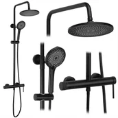 Zestawy prysznicowe - Rea Zestaw natryskowy Rea Foss Clif Czarny - miniaturka - grafika 1