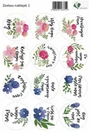 Dewocjonalia - Szaron Zestaw naklejek 1 - kwiaty 5902574167712 - miniaturka - grafika 1