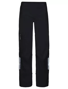 Spodnie rowerowe przeciwdeszczowe męskie długie VAUDE Men's Moab Rain Pants czarne - Spodnie męskie - miniaturka - grafika 1