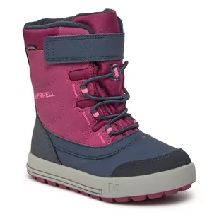 Buty dla dziewczynek - Śniegowce Merrell Snow Storm Waterproof MK165206 Pink - grafika 1