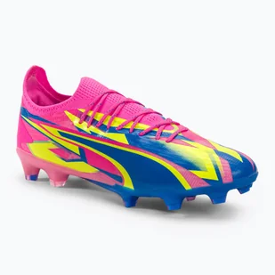 Buty piłkarskie męskie PUMA Ultra Ultimate Energy FG/AG luminous pink/ultra blue/yellow alert - Piłka nożna - miniaturka - grafika 1