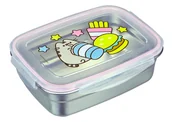 Zestawy naczyń dla dzieci - PUSHEEN LUNCHBOX ŚNIADANIÓWKA POJEMNIK NA KANAPKI Przekąski KOTEK - miniaturka - grafika 1