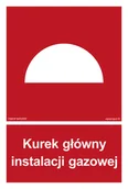 Systemy ekspozycyjne i znaki informacyjne - BB005 KUREK GŁÓWNY INSTALACJI GAZOWEJ, FN - FOLIA SAMOPRZYLEPNA; (350X518MM) - miniaturka - grafika 1