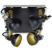 Lampy sufitowe - Ideus Plafon LAMPA sufitowa MARIO 03045 metalowa OPRAWA reflektorowa czarna 03045 - miniaturka - grafika 1