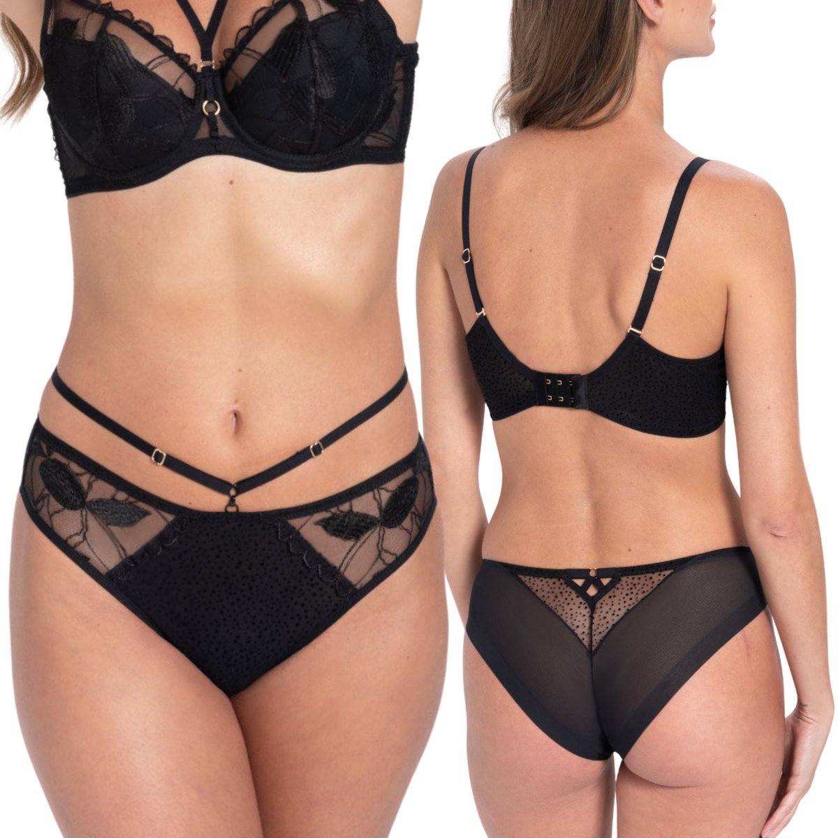 Majtki Samanta KENDALL M300 czarne - Rozmiar L