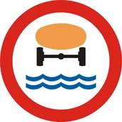 Wyposażenie miejsc publicznych - Znak drogowy zakazu B-14 Zakaz wjazdu pojazdów z materiałami. - miniaturka - grafika 1