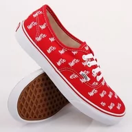Trampki damskie - trampki damskie VANS - AUTHENTIC LOVE ME RED-40 - miniaturka - grafika 1