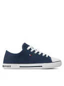 Buty dla chłopców - Tommy Hilfiger Trampki Low Cut Lace-Up Sneaker T3X4-32207-0890 S Granatowy - miniaturka - grafika 1