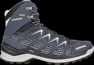 Buty trekkingowe damskie - Buty trekkingowe damskie Lowa INNOX PRO GTX MID Ws steel blue/salmon wodoodporne z GORE-TEX szare (320703 7922) - miniaturka - grafika 1