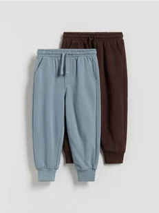 Reserved - Dresowe joggery 2 pack - ciemnobrązowy - Spodenki dla niemowląt - miniaturka - grafika 1