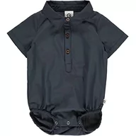 Płaszcze damskie - Müsli by Green Cotton Poplin S/S Shirt Body Płaszcz bazowy Unisex Dziecko, Noc niebieski, 62 - miniaturka - grafika 1