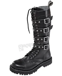 glany STEEL - BLACK (20-dziurkowe) 4 klamry + suwak BALLS-39 - Botki męskie - miniaturka - grafika 1