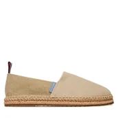Espadryle męskie - Espadryle Tommy Hilfiger Hilfiger Flex Mix Espadrille FM0FM05497 Beżowy - miniaturka - grafika 1