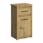 Komody - Wąska Klasyczna Komoda Dąb Artisan T0-W66 - miniaturka - grafika 1