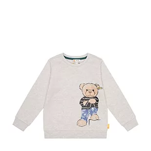 Steiff Chłopięca bluza Year of The Teddybear, Soft Grey Melange, 116 - Bluzy dla chłopców - miniaturka - grafika 1