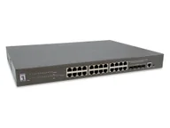 Pozostałe akcesoria sieciowe - LevelOne GTP-2871 łącza sieciowe Zarządzany L3 Gigabit Ethernet (10/100/1000) Obsługa PoE Szary - miniaturka - grafika 1