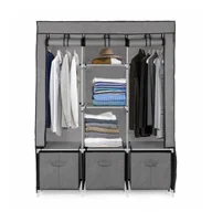 Szafy - Składana szafa tekstylna, materiałowa garderoba XXL z szufladami - miniaturka - grafika 1