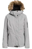 Kurtki damskie - Kurtka damska Roxy Meade narciarska zimowa szara-XL - miniaturka - grafika 1