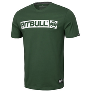 Koszulki sportowe męskie - Pit Bull T-shirt Koszulka Lekka Hilltop Dark Green - miniaturka - grafika 1