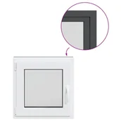 Tablice i flipcharty - vidaXL Okno piwniczne RISOR 50x50 cm uchylno-rozwierne DIN lewe - miniaturka - grafika 1