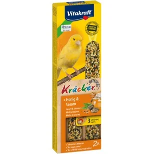 Vitakraft Kräcker dla kanarków 4 x 2 szt. Miodowo-sezamowy - Przysmaki dla ptaków - miniaturka - grafika 1