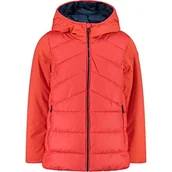 Kurtki i płaszcze dla dziewczynek - CMP - Kid G Jacket Long Fix Hood, Girl, Campari, 110 - miniaturka - grafika 1