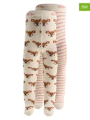 Rajstopy dziecięce - Ewers Rajstopy (2 pary) w kolorze beżowym - miniaturka - grafika 1