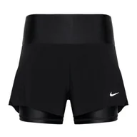 Spodnie sportowe damskie - Spodenki do biegania damskie Nike Dri-Fit Swift Mid-Rise 3" 2IN1 XS - miniaturka - grafika 1
