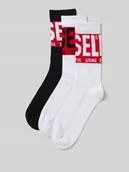 Skarpetki męskie - Skarpety z nadrukiem z logo w zestawie 3 szt. - miniaturka - grafika 1