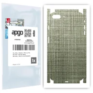 Szkła hartowane na telefon - Folia naklejka skórka strukturalna na TYŁ+BOKI do Apple iPhone 7 Plus -  Tkanina Lniana - apgo SKINS - miniaturka - grafika 1
