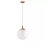 Lampy sufitowe - Lampa wisząca ALUR WOOD S 11146119 - Kaspa - miniaturka - grafika 1