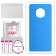 Szkła hartowane na telefon - Folia naklejka skórka strukturalna na TYŁ do Huawei Mate 30 -  Carbon Niebieski - apgo SKINS - miniaturka - grafika 1