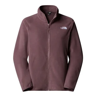 Bluza damska The North Face 100 Glacier Full-Zip Fleece 0A8D2FBQ71 - bordowa - Bluzy damskie - miniaturka - grafika 1