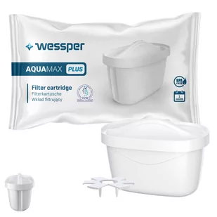 Wessper Wessper AquaMax Plus  filtr wody do dzbanka Brita Maxtra+ Dafi +Adapter 1szt - Wkłady filtrujące - miniaturka - grafika 1