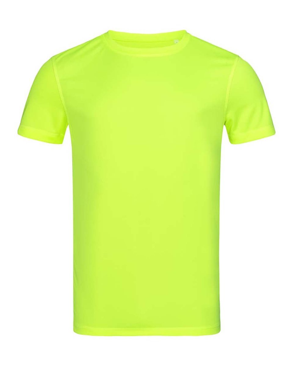 Koszulka męska T-shirt męski Stedman Active Crew Neck ST8400 Cyber Yellow M
