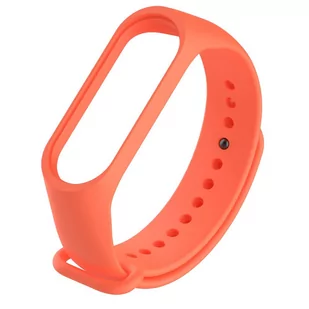 Hurtel Zamienna silikonowa opaska pasek do Xiaomi Mi Band 4 Mi Band 3 pomarańczowy uniwersalny - Akcesoria do smartwatchy - miniaturka - grafika 1