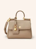 Torebki damskie - Dolce & Gabbana Torebka My Sicily Plongé beige - miniaturka - grafika 1