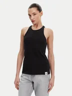 Koszulki i topy damskie - Calvin Klein Underwear Top LV00QS7492 Czarny Slim Fit - miniaturka - grafika 1