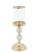 Świeczniki - Art pol ŚWIECZNIK SZKLANY LAMPION GLAMOUR 34,5x12,5 126811 126811 - miniaturka - grafika 1