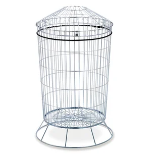 WANZL Druciany kosz metalowy na śmieci 175 L 12.18312.50-0000 - Kosze na śmieci - miniaturka - grafika 1