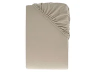 Prześcieradła - LIVARNO® Prześcieradło z dżerseju z gumką, 140-160 x 200 cm (Brązowy) - miniaturka - grafika 1