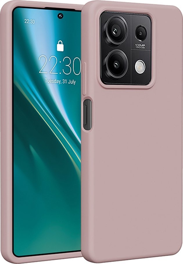 Etteri Nakładka Etteri Silicone Case do Xiaomi Redmi Note 13 5G jasnoróżowa