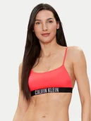 Stroje kąpielowe - Calvin Klein Swimwear Góra od bikini KW0KW02507 Czerwony - miniaturka - grafika 1