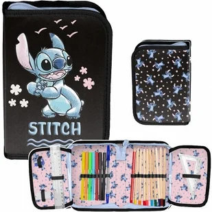 STITCH PIÓRNIK Z WYPOSAŻENIEM LILO i STICH SZKOLNY DLA DZIEWCZYNEK DISNEY - Piórniki - miniaturka - grafika 1