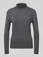 Swetry damskie - Sweter z dzianiny ze stójką model ‘KIKU’ - miniaturka - grafika 1