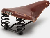 Siodełka rowerowe i akcesoria - Brooks Flyer Spezial Siodełko Męskie Ze Sprężynami Amortyzującymi, Czarny, 280 X 170 Mm (BR118) - miniaturka - grafika 1