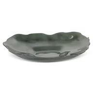 Miski i półmiski - SZKLANA MISA DEKORACYJNA MISKA 30X28X5 CM ZIELONA - miniaturka - grafika 1