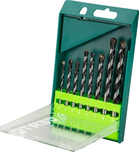Verto Wiertło do betonu walcowe 7 4 5 6 10 8mm zestaw 60H302 - Wiertła - miniaturka - grafika 1