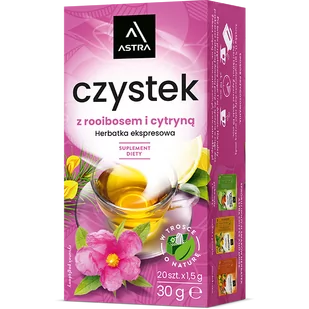 Astra Czystek z Rooibosem i Cytryną EX20 30g - Herbata - miniaturka - grafika 1