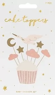 Dekoracje do muffinek babeczek - Bocian 11cm-12cm 7 sztuk - Urodziny dziecka - miniaturka - grafika 4